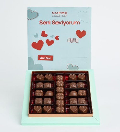 Seni Seviyorum Orkide ve Gurme Lezzetler Kutusu Seni Seviyorum Orkide ve Gurme Lezzetler Kutusu