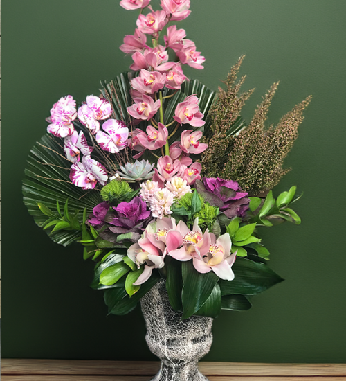 Spidyum Orkideli Çiçek Aranjman Spidyum Orkideli Çiçek Aranjman