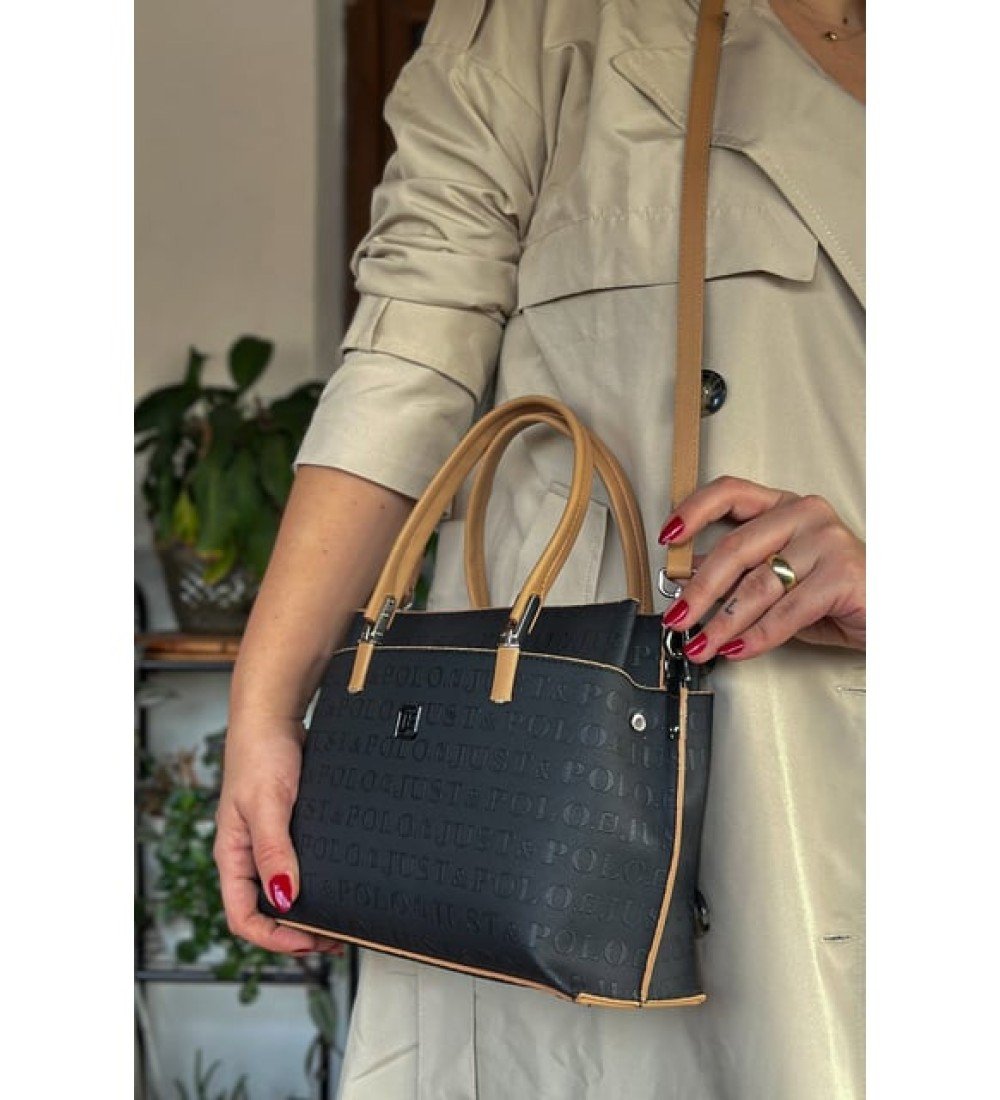 Just Polo Kadın Orta Boy 5 Bölmeli El ve Omuz Çantası ve Cüzdan