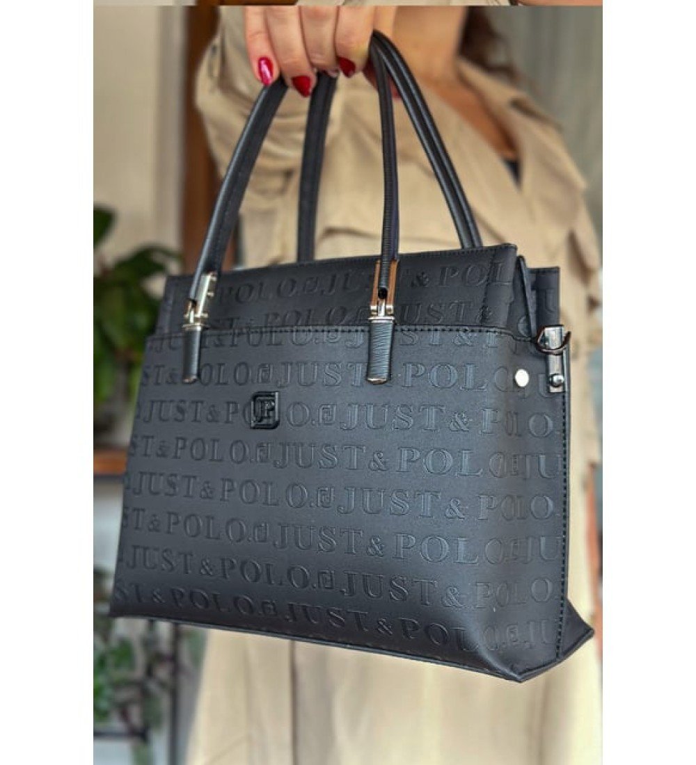 Just Polo Kadın Orta Boy 5 Bölmeli El ve Omuz Çantası ve Cüzdan