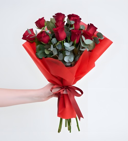 Kırmızı Gerbera Çiçek Buketi Kırmızı Gerbera Çiçek Buketi