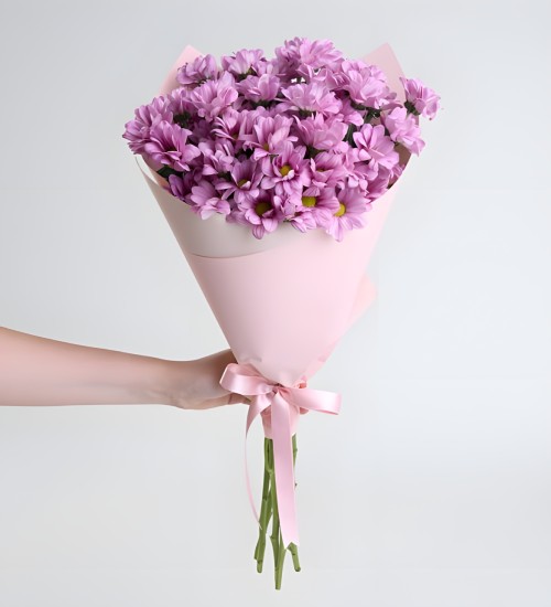 Pembe Papatyalar Çiçek Buketi Pembe Papatyalar Çiçek Buketi